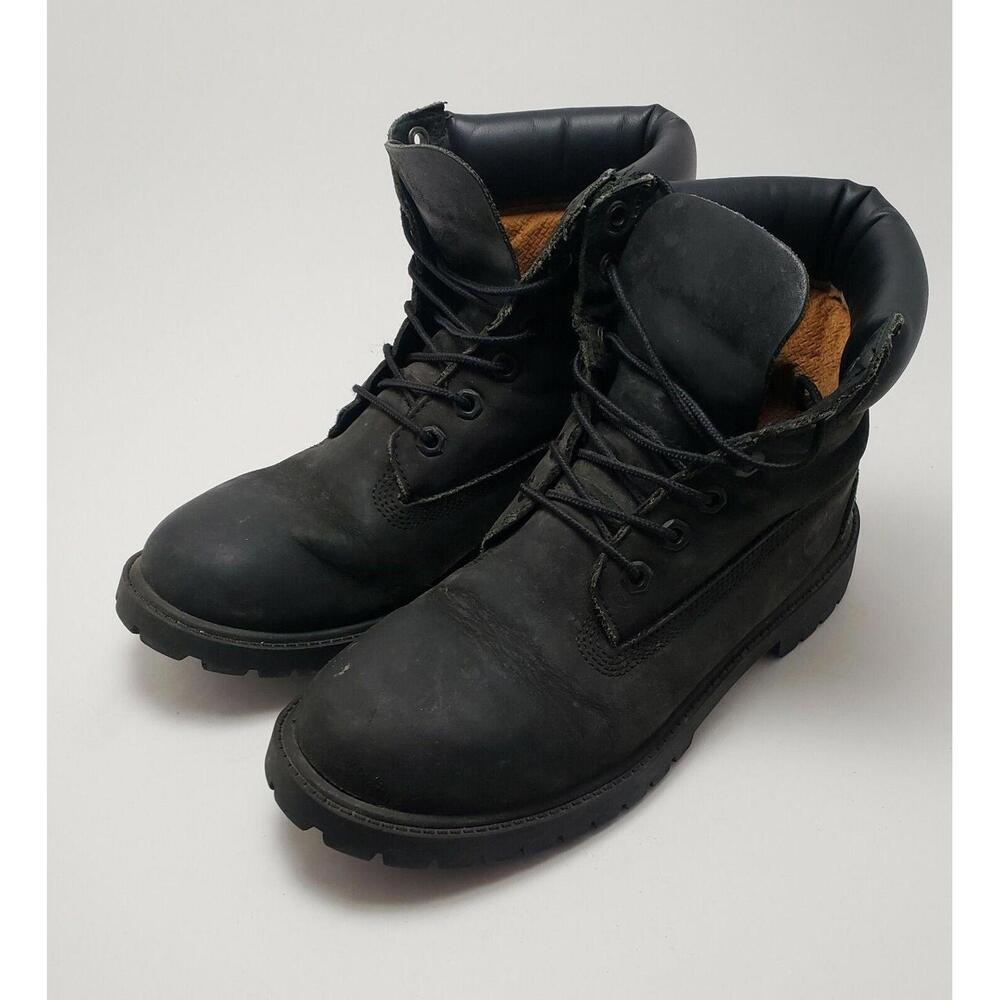Mens Timberland 6 Inch Premium Waterproof Suede Boots Black M 12907 Size 6 - Picture 5 of 8